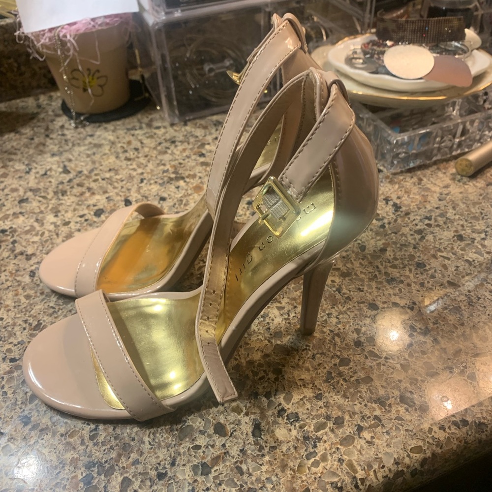 Madden Girl beautiful beige heels.  4” heel, worn once!